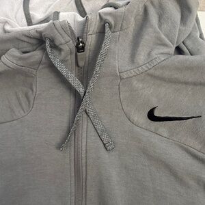Nike Heather Gray Full-Zip Hoodie